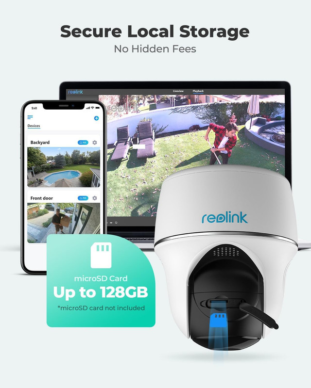 Security Camera Wireless Outdoor, Pan Tilt Solar Powered, 5MP 2K+ Color Night Vi gallery