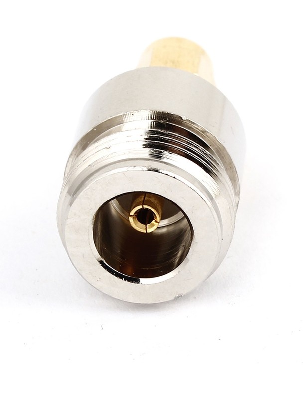 SMA Male to N Type Female M/F Coax Cable Adapter Connector Silver Tone gallery