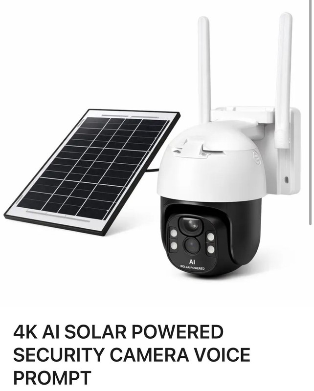 Dual Band WiFi6 Solar Battery Power Wireless Security Camera 4MP Outdoor camera