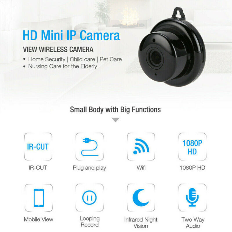 NEW 1080P Wireless IR Camera WiFi Indoor Security small System Night Home CAM gallery