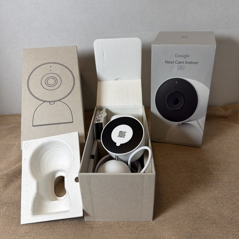 Google Nest Cam Indoor Wired 3rd Gen 2K HDR Night Vision Security Camera, Read