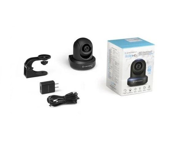 Black AmCrest UltraHD 2K 3MP WiFi Video Security Baby IP Camera 859084006282 gallery