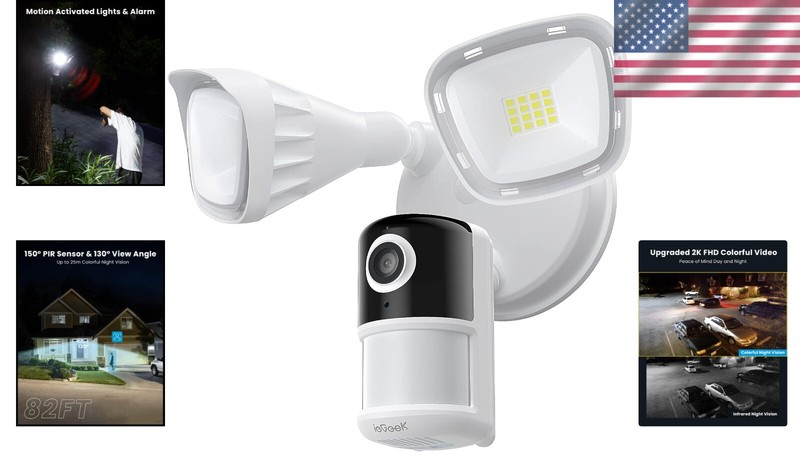 Outdoor Security Camera with Color Night Vision and Smart Siren Alerts gallery
