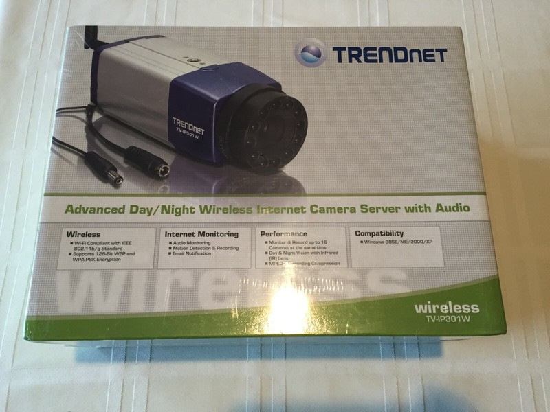 Wireless Night Vision IR Security Camera TRENDnet TV-IP301W Proview with audio