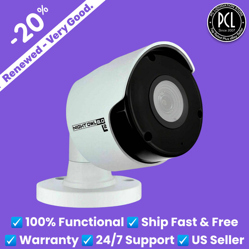 ✅ NIGHT OWL SECURITY CAMERA SURVEILLANCE NTSC 12V CM-IH8-BA-RS RENEWED GRADE A ✅