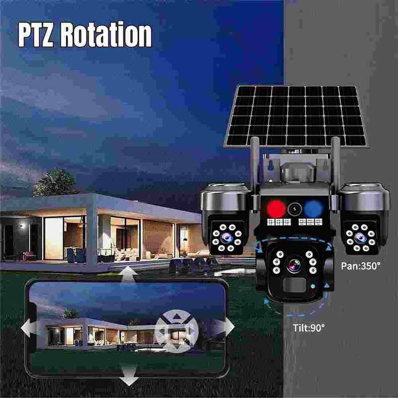 6MP Camara De Seguridad Inalambricas Para Exterior Con Vision Nocturna y Audio gallery