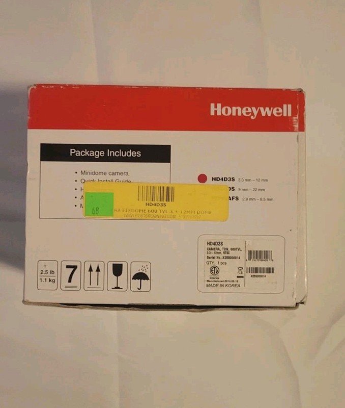 Honeywell HD4D Series Fixed Minidome Camera – Open Box – 600 TVL – Day/Night gallery