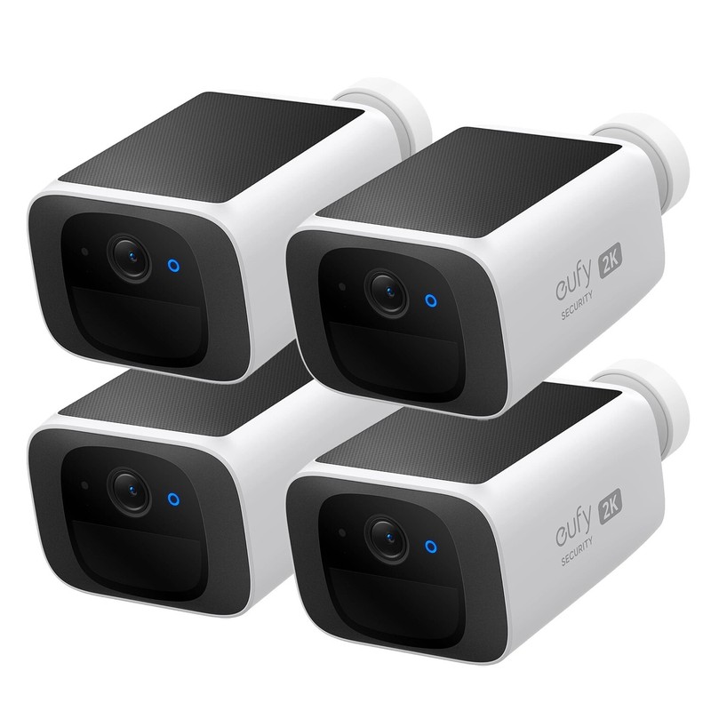 eufy S220 SoloCam Solar Security Camera 2K Wi-Fi Wireless Outdoor Camera 1-4Pack