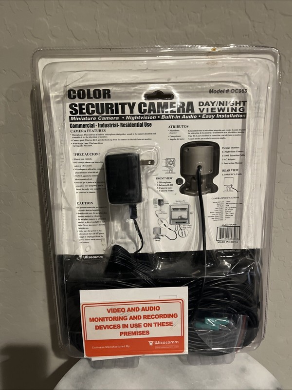 Mini Color Wisecomm Indoor Security Camera OC960 Day/Night Vision Gift Idea NIB gallery