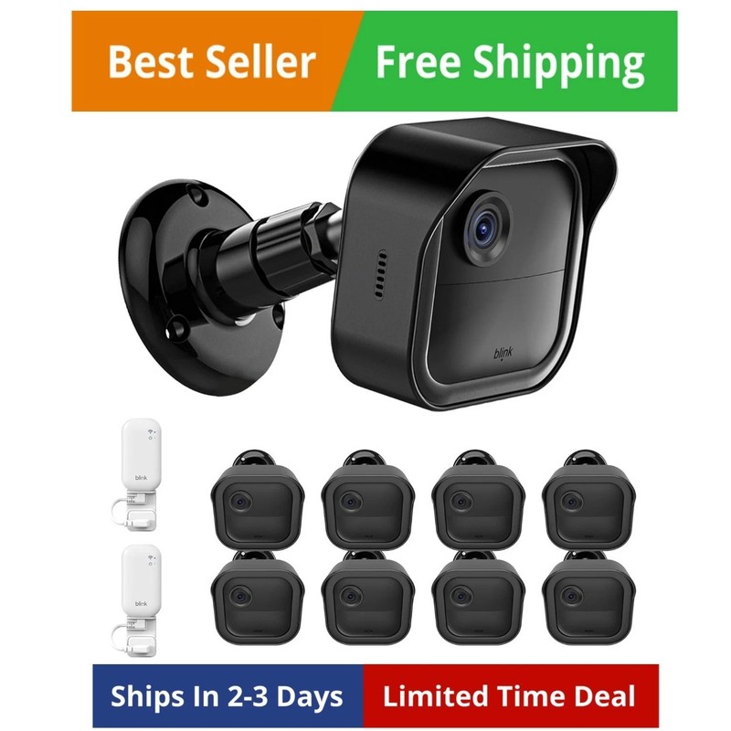 All-New Blink Outdoor Camera Surveillance Mount, 8 Pack Weatherproof Protecti…