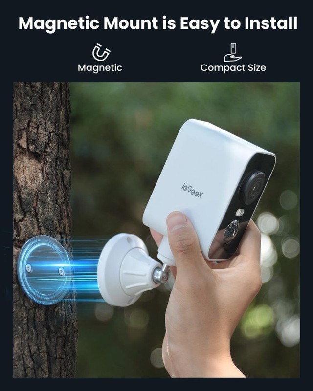 ieGeek 4G LTE Cellular Solar Battery Power Security Camera,Solar-Powered Camera gallery