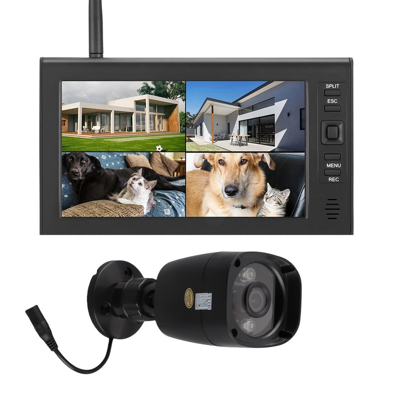 1pc Wireless Security Camera System For Outdoor Use - 7 Inch LCD gallery