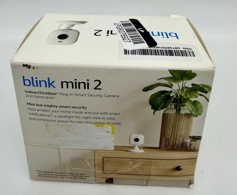 Blink Mini 2 Security Camera 1080p Wired Indoor Outdoor Night Vision Audio gallery