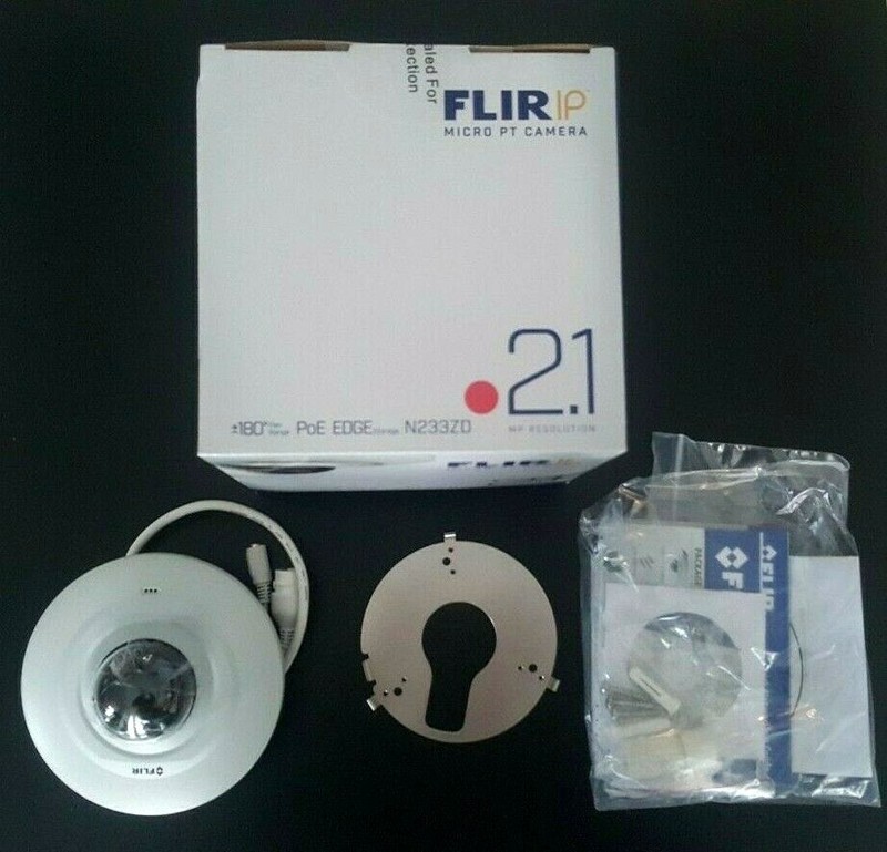 SECURITY CAMERA FLIR NETWORK DOME HD IP MOTORIZED IP POE PAN TILT IP66 CEILING gallery
