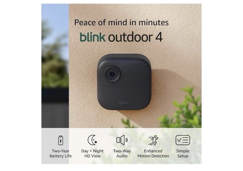 Blink Outdoor 4 Wireless Security Camera System 2 year battery + Sync Module NEW gallery