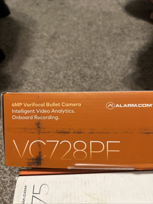 Alarm.com VC728PF Pro Series 4MP Varifocal Bullet Security Camera White gallery