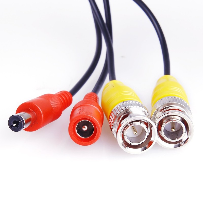 4 Pack 30M/100ft All-in-One BNC Video Power 100ft, 100ft-Black gallery
