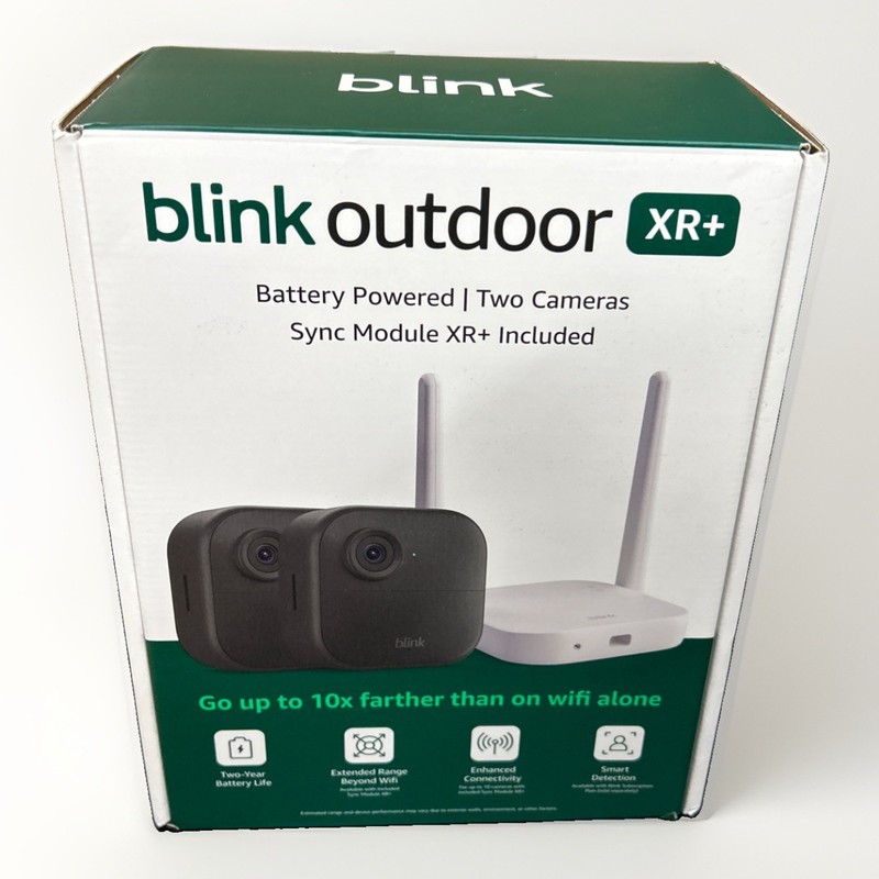 Blink Outdoor 4 XR Smart Security 2 Camera System – Up to 400 Feet Range SEALED