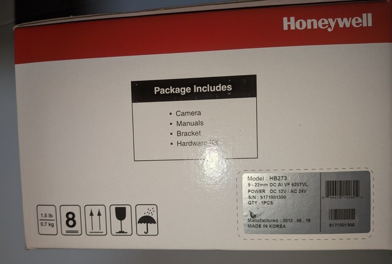 NEW SEALED Honeywell HB273 Bullet Camera HD Outdoor Security Camera gallery