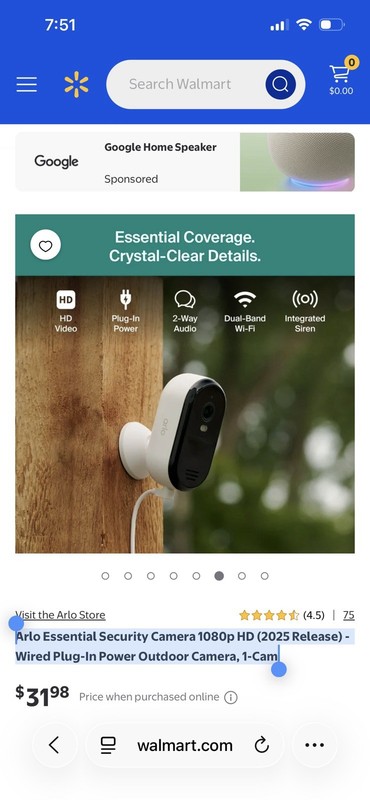 4 Arlo Ess Security 1080p HD 2025 ReleaseWired Plug-In Power Outdoor Camera gallery