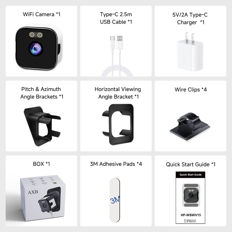 Window Camera for Home Security: 2.4GHz&5GHz WiFi 4K Indoor Camera with Color... gallery