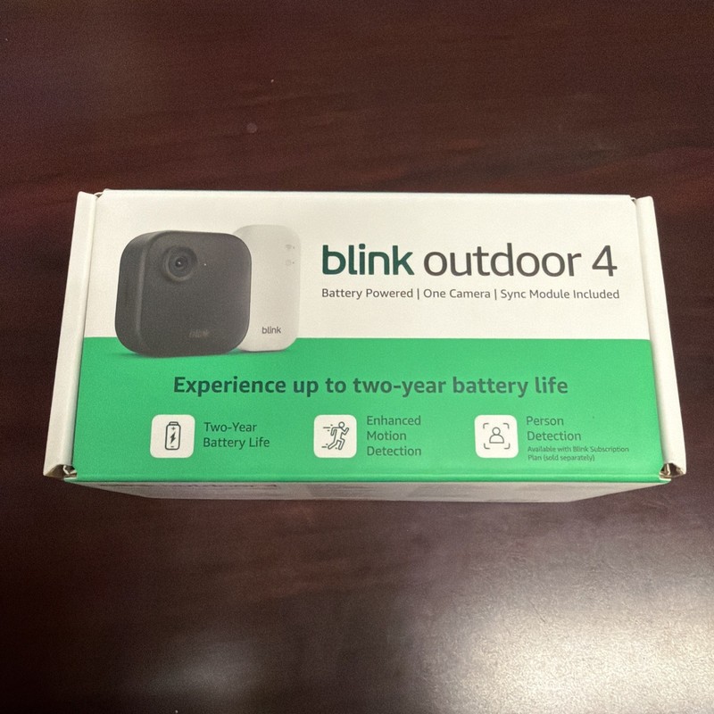 Blink Outdoor 4 One Camera System w/Sync Module New B0DHLSZXQD 840414631670
