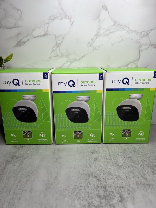 myQ Outdoor Battery Camera, 3 Pack Bundle!