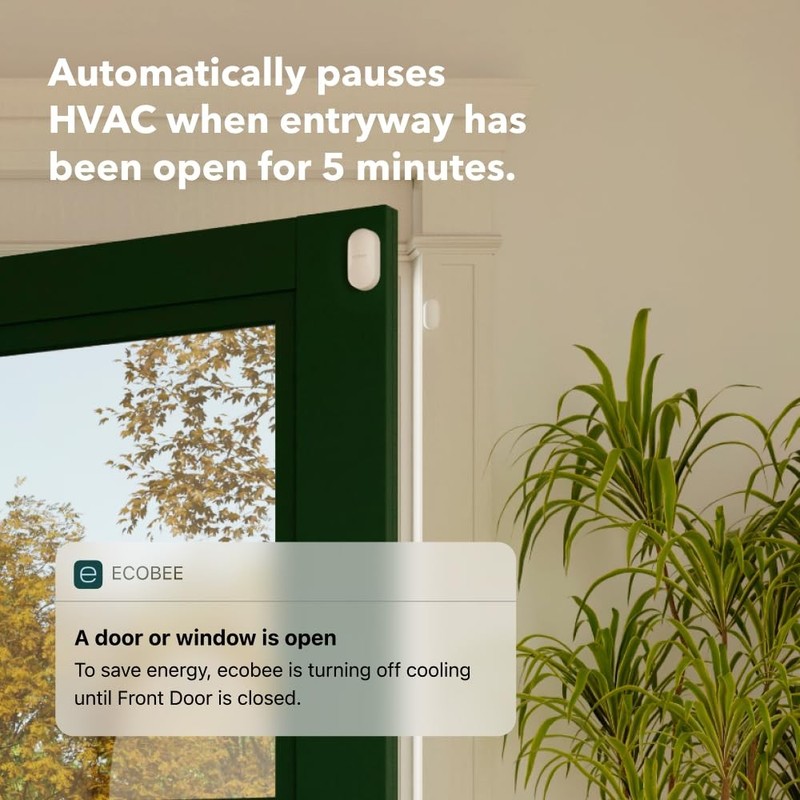 Smart Doorbell Camera Sensor Auto-Scheduling Thermostat WiFi Security Bundle Kit gallery