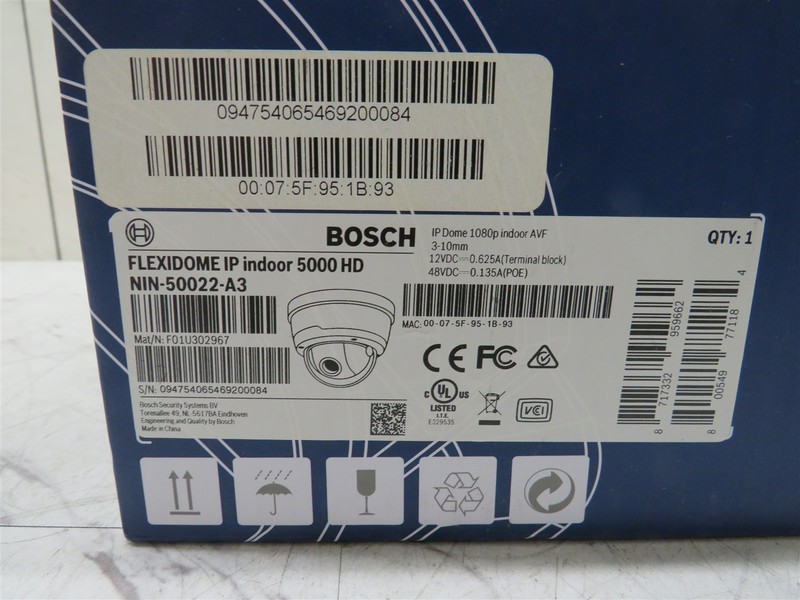 Open Box Bosch NIN-50022-A3 Flexidome IP Indoor 5000 HD Camera gallery