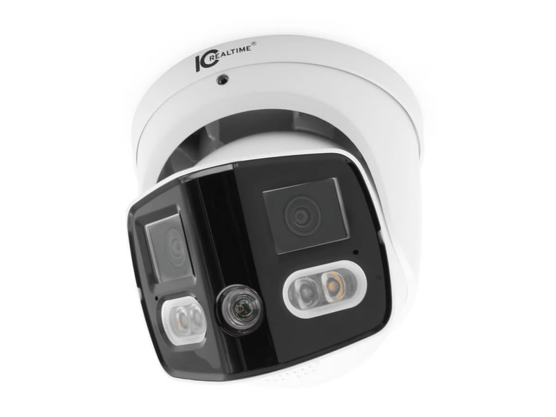 ICRealtime IPEL-PE80F-ADW1 2x4MP 180deg Panoramic Turret Camera PoE
