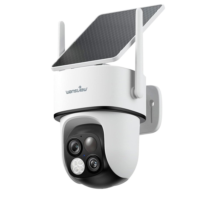 Wansview B7 2K WiFi Wireless Security Camera Outdoor 64X Zoom Home Dual Lens