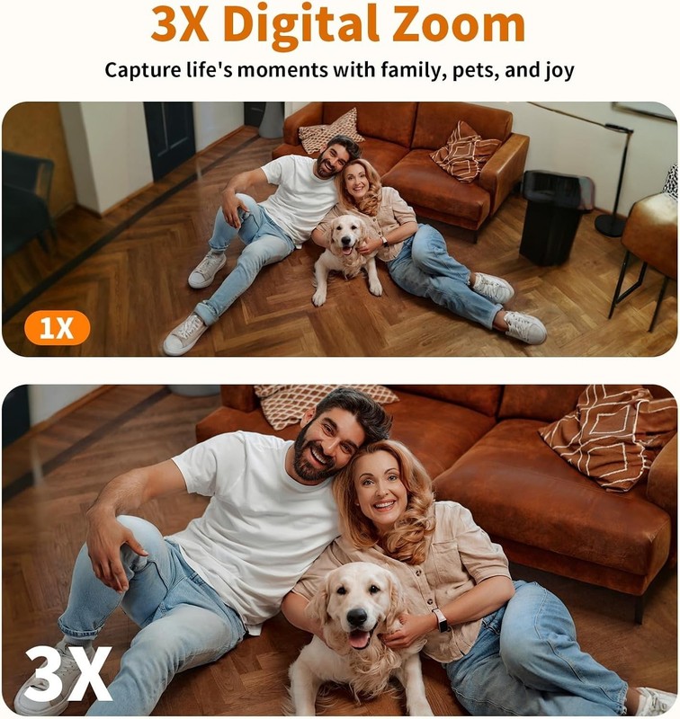 5G Indoor Camera for Home Security, 2K Security Camera, Pet/Baby/Dog Camera with gallery
