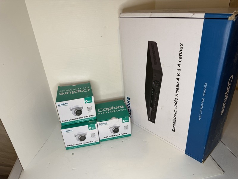 Capture Advance R2-5MPFXTUR 5MP Turret Security Camera System With 2TB NVR gallery