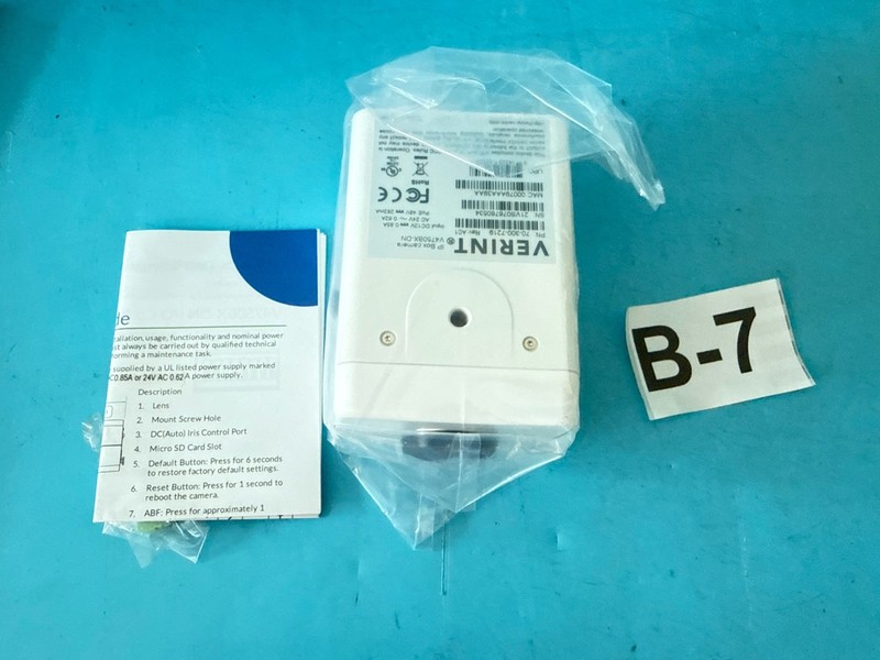 VERINT V4750BX-DN Industrial IP Box Camera | PoE 48V | Security CCTV | New