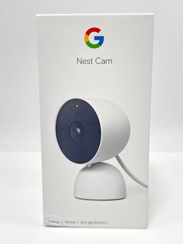 Google Nest Cam Indoor Wired 2nd Gen 1080p Security Camera Snow