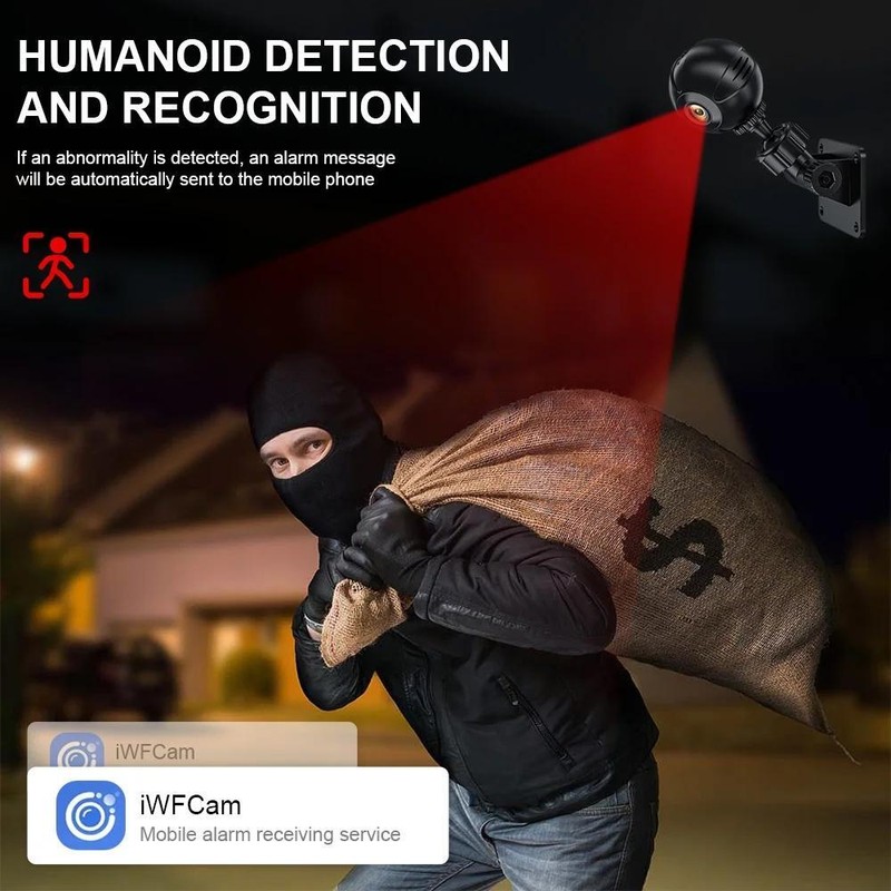 Mini Wireless Camera HD WIFI,Night Vision, Motion Detection, Security Monitoring gallery