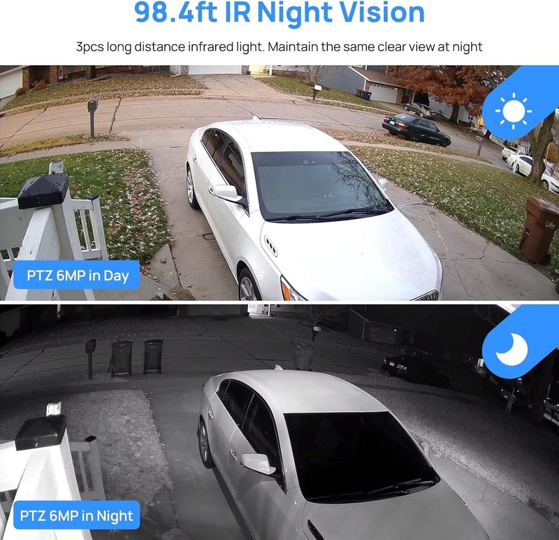 Blue Iris Compatible 6MP PTZ Camera, Outdoor Night Vision gallery