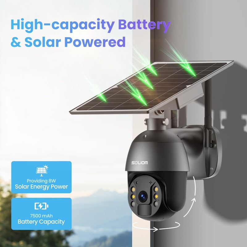 S600 3G/4G LTE Solar Powered Cellular Security Camera Wireless Outdoor, Pan T... gallery