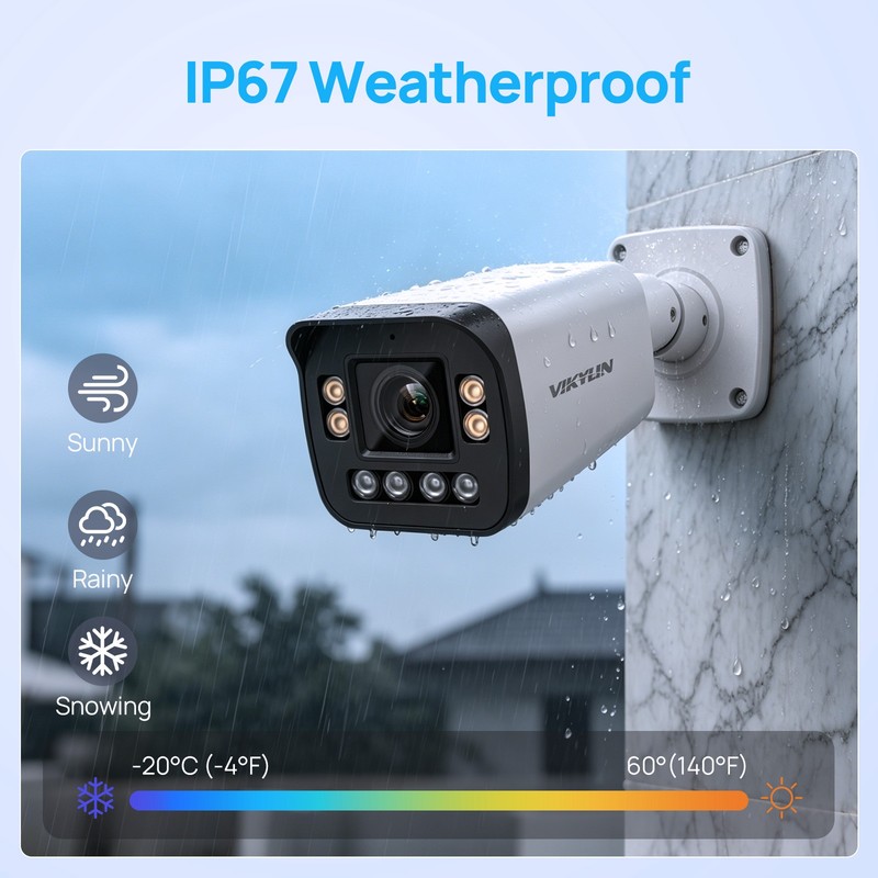 1PC VIKYLIN BR85 Dual light Color 5×optical ZOOM IP 8MP PTZ Camera Onvif Outdoor gallery
