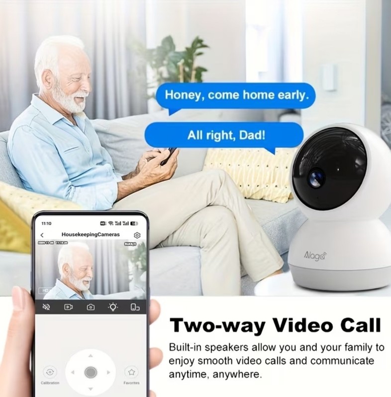 360° WiFi Security Camera Indoor 2K HD Night Vision Motion Detection gallery