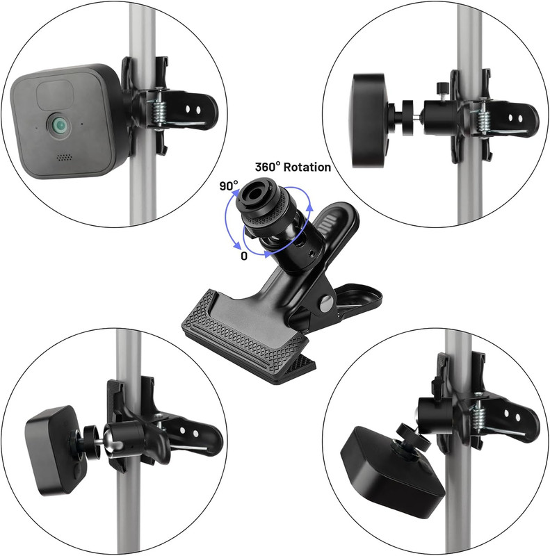 2 Pack Clip Clamp Mount for Blink Outdoor 4 (4Th Gen)/(3Rd Gen)/Xt/Xt2/Mini, Met gallery