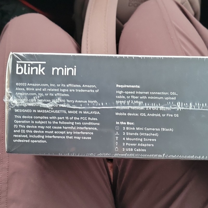 Blink Mini 2 Indoor HD Security Cameras, Motion Detection, Alexa, Black, 2 Pack gallery