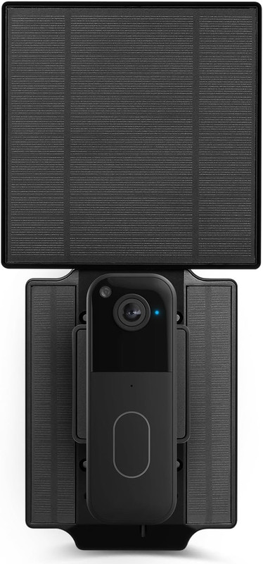 Solar Charger for Blink Video Doorbell (2nd Gen) - Triple Panels, Weather-Resist