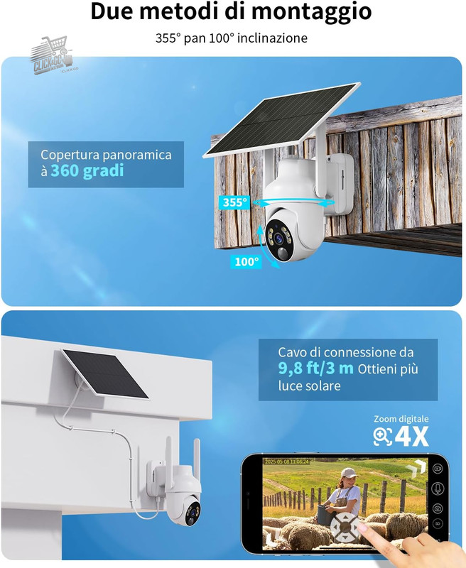 2 Cameras Outdoor Surveillance 4G SIM Solar Wireless Battery PTZ 2K gallery