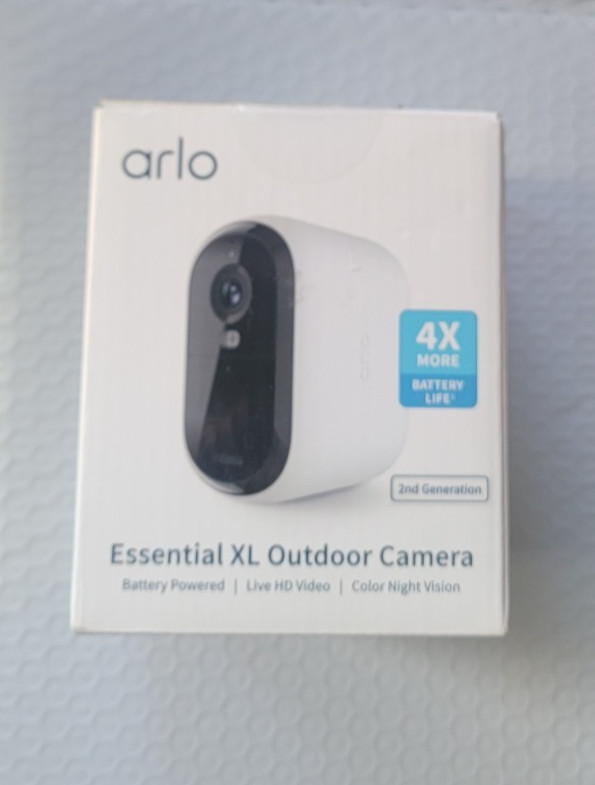 Arlo Essential XL FHD Outdoor Camera 2nd Generation VMC2052-1WMNAS WIRELESS New