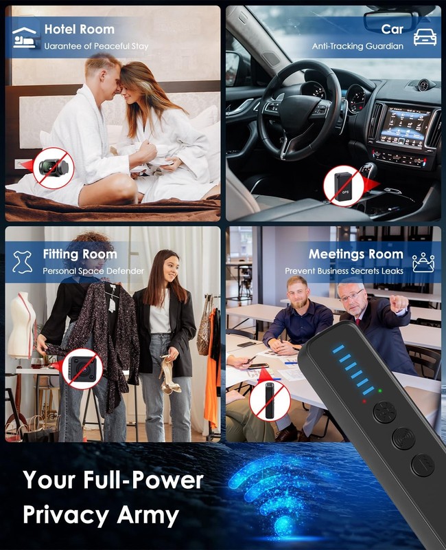 Upgraded Hidden Camera Detector, AI-Powered Anti-Spy Device, Bug & GPS Tracke... gallery