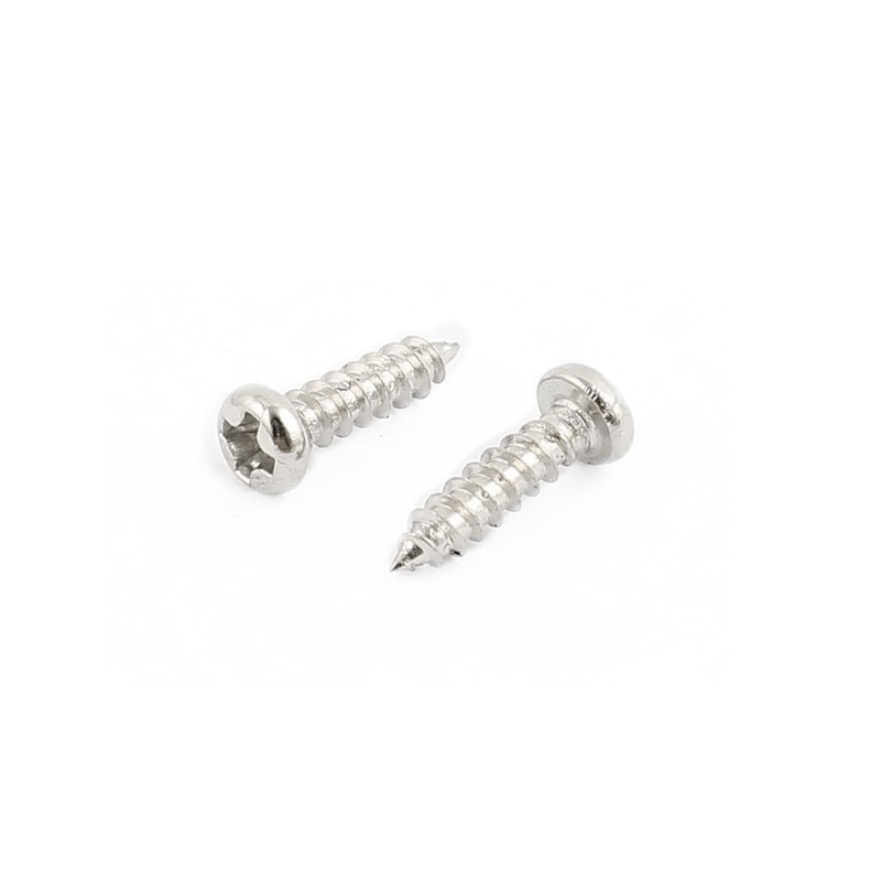 50pcs M2 x 8mm Stainless Steel Phillips Circular Head Self Tapping Screws gallery