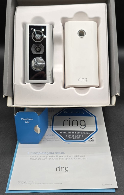 Ring Door View Peephole Camera And Doorbell Battery Operated New Open Box Wi-Fi gallery