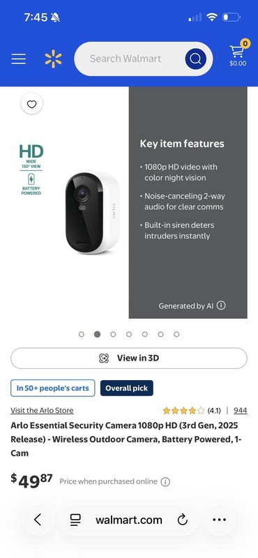 4 Arlo Essential Sec. Camera 3rd Gen2025 ReleaseWireless Outdoor Battery Powered gallery