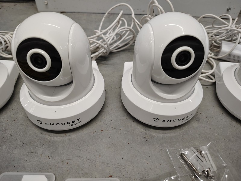 Amcrest IP2M-841W 1080p Wi-Fi PTZ Indoor IP Camera White Lot 6 Power Adapters gallery